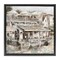 Stupell Industries Town Café Patio Floater Framed Canvas Wall Art Design by Ruane Manning